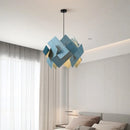 Axyaa Nordic Minimalist LED Pendant Chandelier: Modern Art Wood Lighting for Bedroom, Restaurant, Bar