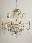 Axyaa High Living Room Dining Crystal Lamp Duplex Villa Light Luxury