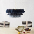 Axyaa Fela Tassel Chandelier: Bohemian Pendant Lamp, Creative Hanging Light