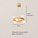 Axyaa Glass Ball LED Chandelier for Modern Decor Lighting