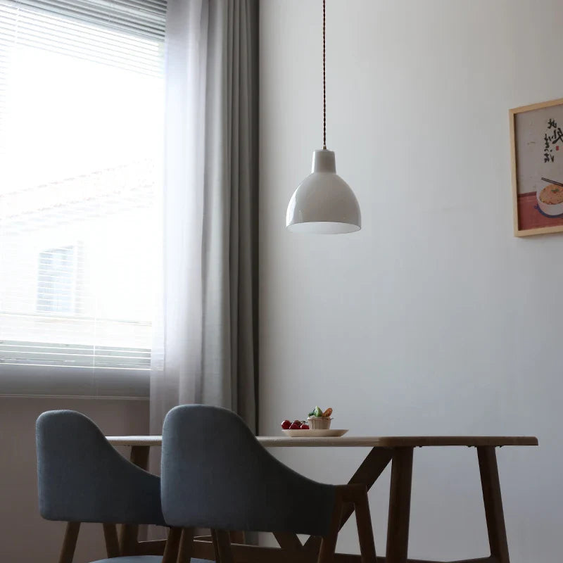 Axyaa White Glass LED Pendant Chandelier - Japan Style Hanging Lamp