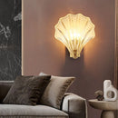 Axyaa Amber Glass Shell Wall Lamp LED Indoor Lighting