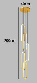 Axyaa Modern LED Pendant Chandelier for Living Room Staircase Decor