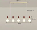 Axyaa White Glass Metal LED Chandelier: Modern Kitchen & Bedroom Pendant Lamp