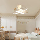 Axyaa Blue Airplane LED Ceiling Light for Kids Room