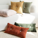 Axyaa Tufted Solid Sofa Cushion Bed Rest Accent Pillow for Living Room Bedroom
