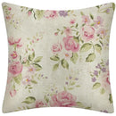 Axyaa Rose Flower Pattern Pillowcase Decorative Cotton Linen Cushion Cover