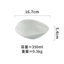 Axyaa Ceramic Irregular Bowl Set for Molecular Cuisine and Desserts