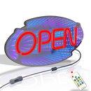 Axyaa Double-Sided Mirror Neon Light Sign with Remote Control Color Change