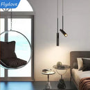 Axyaa Adjustable LED Black Chandelier Pendant Light for Bedroom, Study, Bar or Coffee Area