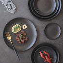 Axyaa Nordic Style Ceramic Steak Plate, Matte Western Food Tableware, Scratch Resistant