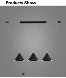 Axyaa Black Iron Pendant Lamps for Modern Indoor Lighting Fixture