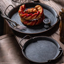 Axya Vintage Metal Plate for Home and Restaurant Decoration
