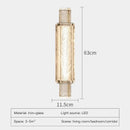 Axyaa Clear Crystal LED Gold Wall Lamp, 3 Color Light for Bedroom & Living Room