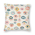 Evil Eye Black Art Cushion Cover Mystery Spirit Pillowcase by Axyaa