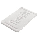 Axyaa Embossed Velvet Bathroom Floor Rug High Quality Non-slip Bath Mat