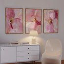 Axyaa Abstract Pink Peony Flower Canvas Print for Modern Home Decor