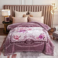 Axyaa Double Sided Warm Raschel Blanket for Winter - High End Soft & Cozy Weighted Comforter