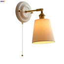 Axyaa Striped Ceramic LED Wall Sconce Nordic Modern Interior Wall Light