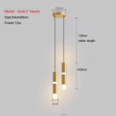 Axyaa Modern LED Tube Chandelier for Bedroom and Living Room