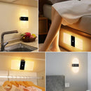 Axyaa Wireless LED Wall Lamp USB Rechargeable Bedroom Sconce