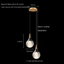 Axyaa Teardrop Crystal Pendant Light for Kitchen & Bedroom - Mini Pendant Lighting
