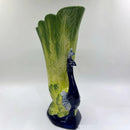 Axyaa Hand-Drawn Peacock Tiki Cocktail Cup - Large Capacity Hawaiian Ceramic Glass