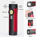 Axya Dual LED Work Light - Rechargeable Flashlight 395nm Black Light UV Torch