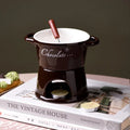Axyaa Ceramic Chocolate Mug Candle Fire Boiler Dessert Bowl Kitchen Drinkware
