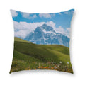 Axyaa Blue Sky Grassland Cushion Cover 45x45cm for Home Decor and Comfort
