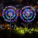 Axyaa Solar Fireworks Lights: Outdoor Waterproof 8 Modes LED String Lights