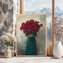 Axyaa Floral Canvas Print for Modern Scandinavian Home Decor