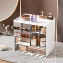 Axyaa Clear Cosmetic Organizer with Drawers - Desktop Storage Box for Makeup and Stationery