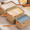 Axyaa Clothes Organizer: Large Capacity Wardrobe Storage Box for Pants, Jeans, Underwear, Socks