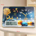 Axyaa Perpetual Calendar Desktop Clock Silent Home Office Ornament