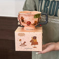 Axyaa Ceramic Mug Set - Unique Coffee Cup for Tea & Beer, Funny & Original Gift