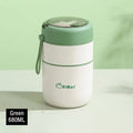 Axyaa Stainless Steel Thermal Lunch Box with Spoon - Double Layer Bento Box