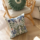 Axyaa Cotton Embroidered Cushion Cover 45X45CM for Office, Car, Sofa Lumbar Pillowcases.
