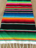 Axyaa Boho Beach Blanket: Hand-Striped Mat with Tassels