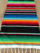 Axyaa Boho Beach Blanket: Hand-Striped Mat with Tassels