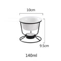 Axyaa Cheese Chocolate Melting Ceramic Mug with Fork, European Tableware Mug