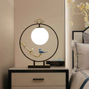 Axyaa Rotundity Iron Art Floor Lamp LED Glass Lampshade Creative Study Living Room Bedroom