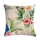 Axyaa Palm Leaf Green Seat Cover with Beautiful Flower Design for Sofa Decor