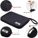 Axyaa Travel Electronics Organizer Bag - Cable Storage Holder and Accessory Case