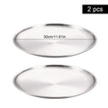 Axyaa Stainless Steel Round bone Spitting Dish Fruit Meat Tableware