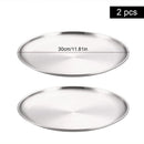 Axyaa Stainless Steel Round bone Spitting Dish Fruit Meat Tableware