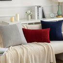 Axyaa Polyester Cushion Cover Stripe Pillow White Beige Pink Solid Color Home Decor