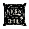 Axyaa Black Crow Pillow Case 45x45 Decorative Cushion Cover - Horror Atmosphere