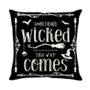 Axyaa Black Crow Pillow Case 45x45 Decorative Cushion Cover - Horror Atmosphere
