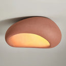 Axyaa Retro Grey White Ceiling Light - Coral Red LED Lamps